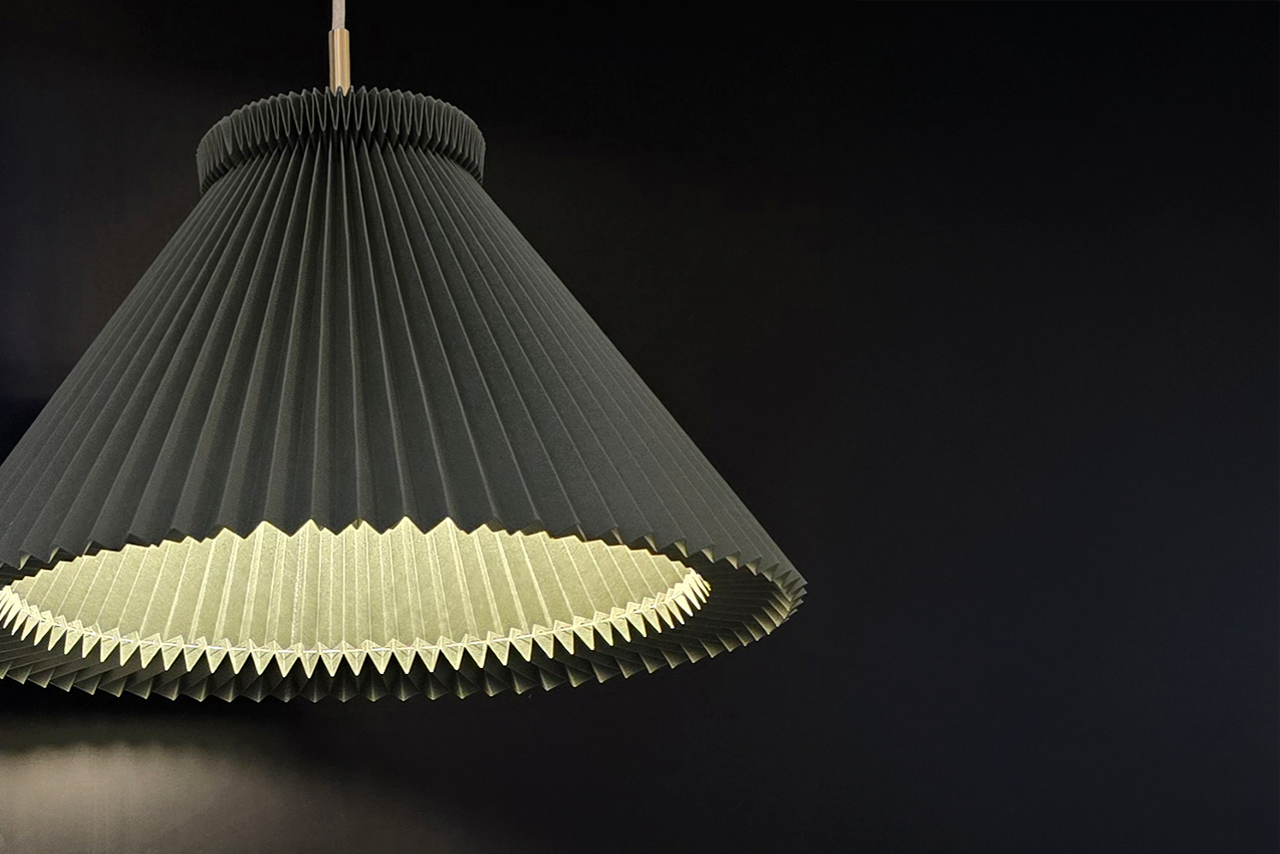 Leklint1 30 Pendant Lampshade1 30Cm Paper Mossgreen Lifestyle2